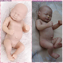 Load image into Gallery viewer, Zero Pam Unpainted Reborn Dolls Silicone Mold Kits Newborn Preemie Dolls Full Body Silicone Girls Kits DIY 10 inch Reborn Baby Dolls Girls Bathable
