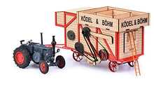 Load image into Gallery viewer, Schuco 450898900 1:32 Scale Lanz Bulldog Model Tractor Set with Threshing Machine
