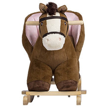 Load image into Gallery viewer, Rockin&#39; Rider Bubbles Baby Rocker Plush, Brown
