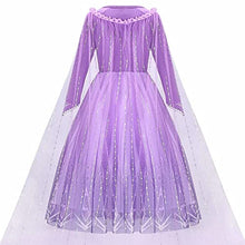 Load image into Gallery viewer, Girls Princess Dress Costume - Ice Queen Movie 2 Helloween Deluxe Role Play Party Fancy Cosplay for Kid Child
