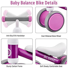 Load image into Gallery viewer, Bobike Baby Balance Bike Toys for 1 Year Old Boys Girls 10-24 Month Kids Toy Toddler Best First Birthday Gift Children Walker No Pedal Infant 4 Wheels Bicycle

