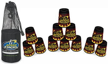 Load image into Gallery viewer, Speed Stacks Set of 12 Competition 4&quot; Black Flame Cups with Carrying Bag
