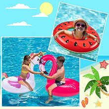 Load image into Gallery viewer, 3PCS Pool Floats Adult Set - Unicorn + Flamingo + Watermelon Inflatable Beach Floaties Swimming Ring Toys for Adults, Kids 8-12,Teenager Water Party Supplies
