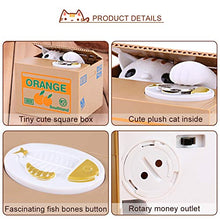 Load image into Gallery viewer, Lovely Piggy Bank, Automatic Stealing Coin Cat Coins Money Box Bank Cat Steal Money Coin Bank Moneybox(Orange)
