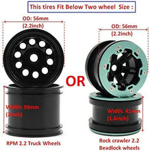 Load image into Gallery viewer, 4pcs RC 2.2 Crawler Mud Tires Sand Snow Badland Tyres Height 135mm Fit for 2.2&#39;&#39; beadlock Wheel Rims

