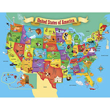 Load image into Gallery viewer, MasterPieces Explorer Kids - USA Map - 60 Piece Kids Puzzle
