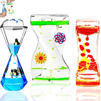 TKTM 3 Types Liquid Motion Bubbler Liquid Timers for Kids Sensory Fidget Toys Small Calming Toys Autism Toy