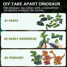 Load image into Gallery viewer, Starpony Kids Toys STEM Dinosaur Toys, Take Apart Dinosaur with Wheels Sound Lights, Building Construction Toys with Electric Drill for Boys Girls Kids 3+ Year Old
