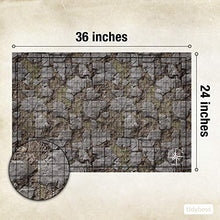 Load image into Gallery viewer, Tidyboss DND Starter Set Battle Game Mat -2X Double Sided Battle Board 24x36-4 Terrains Tabletop Mat, Dry Erase Markers, Eraser, and Clips -RPG Battle Terrain Dungeons and Dragons Starter Set
