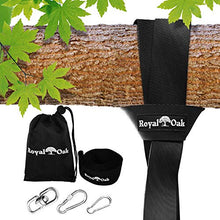 Load image into Gallery viewer, EASY HANG (4FT) TREE SWING STRAP X1 - Holds 2200lbs. - Heavy Duty Carabiner - Bonus Spinner - Perfect for Tire and Saucer Swings - 100% Waterproof - Easy Picture Instructions - Carry Bag Included!
