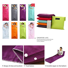 Load image into Gallery viewer, 12 Colors Ultra Light Anti-Bacteria Outdoor Hotel Use Single Sleeping Bag Liner (Brown)
