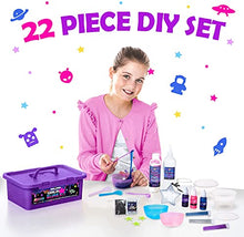 Load image into Gallery viewer, Original Stationery Mini Galaxy Slime Kit to Make Your Own Christmas Slime with Galactic Glitter and Lots of Fun Add Ins, Great Kids
