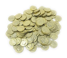 Load image into Gallery viewer, S&amp;S Worldwide Gold Metallic Look Plastic Toy Coins (2-Pack of 144)
