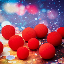 Load image into Gallery viewer, Skylety 20 Pieces Red Sponge Balls Soft Magic Sponge Balls Combo Close-Up Magic Street Classical Comedy Trick Props 1.4 Inch and 1.8 Inch Balls with Instructions
