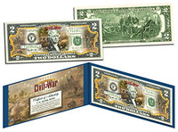 Battle of Antietam American Civil WAR Collectible Art Two-Dollar Bill with Certificate
