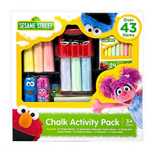Load image into Gallery viewer, Sesame Street Chalk Set, Includes Over 43 Chalk Items, Non-Toxic and Washable Sidewalk Chalk, Gift for Kids
