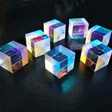 Load image into Gallery viewer, Wang shufang 10pcs 2.2X2.2X2.1cm Defective Cross Dichroic Prism RGB Combiner or Splitter X-Cube Prism for Home Decoration Physic Teaching
