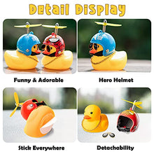 Load image into Gallery viewer, Haooryx 3 Pack Rubber Duck Toys Car Ornaments Helmet Yellow Duck Car Dashboard Decorations Set, Superhero Series Rubber Ducks with Propellers Helmet, Sunglasses, Gold Chain for Adults, Kids Gift
