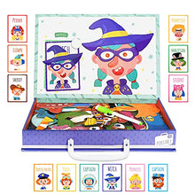Load image into Gallery viewer, Puppify Magnetic Puzzle Toys 96 pcs Role Shift Creative Face Change Jigsaw Puzzles with White Drawing Board for Kids Ages 3+, Great DIY Puzzles Parent-Child Interactive Game for Preschoolers

