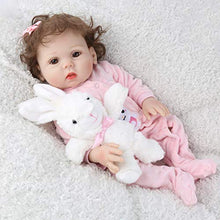 Load image into Gallery viewer, YANRU Reborn Toddler Girl Doll 19 Inch 48 cm Vinyl Silicone Soft to The Touch Newborn Baby Dolls
