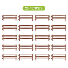 Load image into Gallery viewer, Volnau 20 Pcs Farm Corral Fence Toys Panel Accessories Playset Barn Animal Figures for Toddlers Kids Figurines Set Decoration Prop
