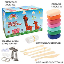 Load image into Gallery viewer, HOLICOLOR 52 Colors Air Dry Clay Magic Clay for Kids Modeling Clay Kit for Kids Arts and Crafts Kit with Tools Best Gift for Girls and Boys 3-12 Year Old
