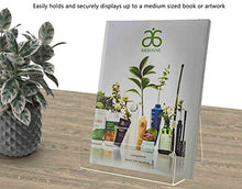 Load image into Gallery viewer, Marketing Holders Easel 6&quot; W Easel Counter Top Slant Back Value Pack of 2 Estate Insurance Agents Restaurants Journal Schools Salons Galleries Literature Book or Magazine Holder with Front Lip Real
