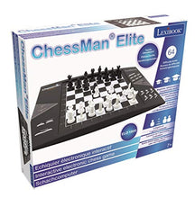 Load image into Gallery viewer, Chessman Elite Interactive Electronic Chess Game +, 64 Levels of Difficulty, LEDs, Family Child Board Game, Black / White, CG1300US
