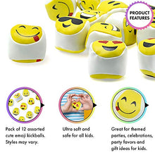 Load image into Gallery viewer, Srenta Emoji Hacky Sacks, 12 Pack Hacky Sack Balls for Kids, Funny Emoji Kickballs Party Favors, Assorted Emoticon Design Hacky Sack Balls for Adults, Hackie Sack Ball, Juggling Balls &amp; Emoji Balls
