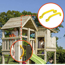 Load image into Gallery viewer, BESPORTBLE 1 Pair Playground Safety Plastic Handles Playset Grab Handles Kids Hand Grip Bar for Playhouse Treehouse Jungle Gym Climbing Frame Swing Set Accessories
