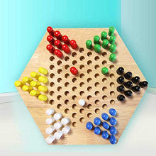 Load image into Gallery viewer, Vikye Chinese Checkers Set, Wooden Portable Exquisite Classic Halma Chinese Checkers Set, Good Choice of Entertainment for Travel
