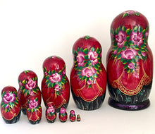 Load image into Gallery viewer, BuyRussianGifts Nutcracker Russian Nesting Doll Hand Painted 10 Piece Fairy Tale Unique Matryoshka Art Set
