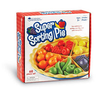 Load image into Gallery viewer, Learning Resources Super Sorting Pie, Fine Motor Toy, Early Number, Patterns, 68 Pieces, Grades Pre-K/Ages 3+
