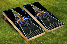 Load image into Gallery viewer, DaVinci Wrap Masters &#39;American Beauty&#39; Laminated Vinyl Corn Hole Board Decals.
