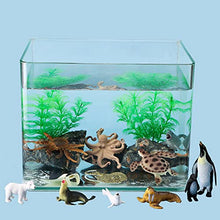 Load image into Gallery viewer, Flormoon Animal Figures 10 pcs Realistic Plastic Marine Animals Figurines Set Includes Blue Whale, Dolphin, Humpback etc. Science Project, Learning Educational Toys, Birthday Gift for Kids Toddlers
