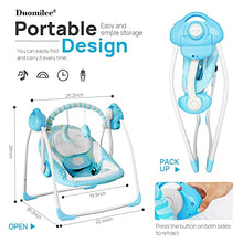 Load image into Gallery viewer, Baby Swing Electric,Soothing Portable Swing with Intelligent Music Vibration Box,Comfort Swing for Infant Load Resistance: 6-25 lb, Applicable Object: 0-9 Months for Infants.
