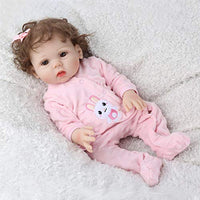 YANRU Reborn Toddler Girl Doll 19 Inch 48 cm Vinyl Silicone Soft to The Touch Newborn Baby Dolls