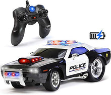 Load image into Gallery viewer, KidiRace Remote Control Police Car Toy with Lights and Sirens for Boys - Rechargeable Cop Car - Durable RC Police Car Toy for Kids 3 Years and Up
