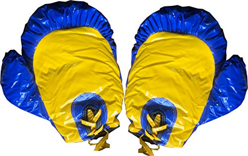 Giant Boxing Gloves for Inflatables, Bounce Houses (Blue Pair)