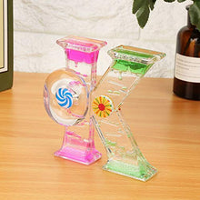 Load image into Gallery viewer, Oil Timer Craft, Liquid Motion Timer Shaped Liquid Timer Desk Table Decoration for Sensory Play Fidget Toy Children Activity
