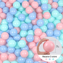 Load image into Gallery viewer, TrendBox Foam Ball Pit (200 Balls Included - 2.75 in) Sponge Round Ball Pool for Baby Kids Soft Round Ball Pool Children Toddler Playpen Light Grey: Pink/Green/Blue
