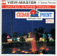 Cedar Point- Sandusky, Ohio - Classic ViewMaster - 3 Reel Set - 21 3D Images - Mint