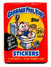 Load image into Gallery viewer, GPK Topps Garbage Pail Kids Cards 6TH Series - LOT of 4 Packs
