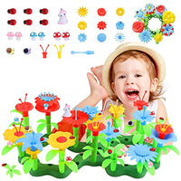 Toys for 3-7 Years Old Girls,Flower Garden Building Toys with Fairy Garden Miniatures,Building A Garden Toy Set for Toddlers,Preschool Educational Playset,Birthday GiftsKids