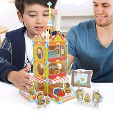 Load image into Gallery viewer, BARMI Puzzle House Model Self Assembly Toy Educational Painting Coloring 3D Jigsaw for Kids,Perfect Child Intellectual Toy Gift Set B
