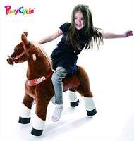 Smart Gear Pony Cycle Chocolate, Light Brown, or Brown Horse Riding Toy: 2 Sizes: World's First Simulated Riding Toy for Kids Age 3-5 Years Ponycycle Ride-on Small