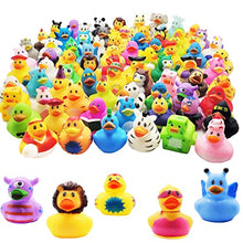 Load image into Gallery viewer, Assortment Rubber Duck Toy Duckies for Kids, Bath Birthday Gifts Baby Showers Classroom Incentives, Summer Beach and Pool Activity, 2&quot; (20-Pack)
