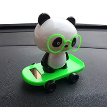 Load image into Gallery viewer, ruiycltd Valentine&#39;s Day Gifts Surprise Cute Solar Powered Car Dashboard Home Desk Decor Dancing Panda Swinging Toy Gift Green
