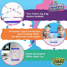 Load image into Gallery viewer, YoYa Toys Liquimo Liquid Zig Zag Motion Bubbler for Kids and Adults - Satisfying Sensory Toys for Calming Stress and Anxiety Relief - Fidget Dropping Toy Can Be Used As Colorful Office Desk Toy Timer
