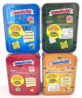 Garbage Pail Kids Topps Food Fight Blue, Green, Red & Orange Set of 4 Trading Card Collector Tins